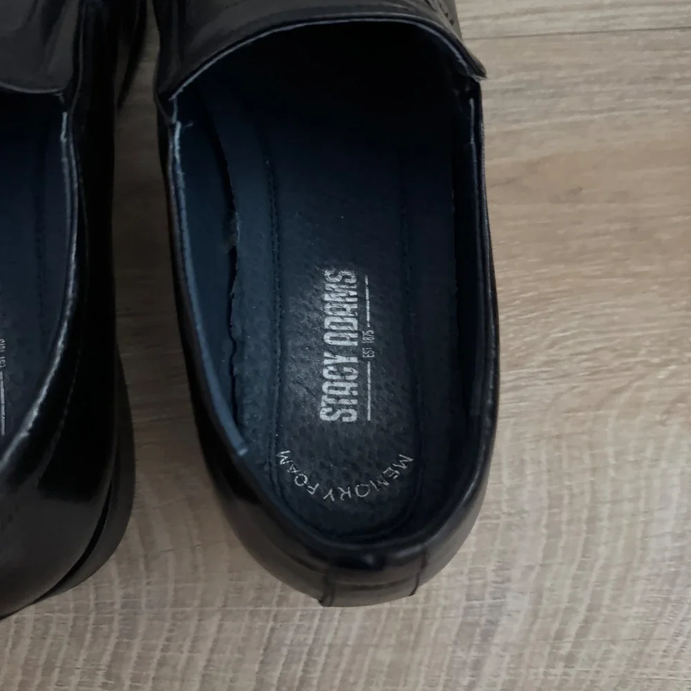 Stacy Adams Shoes Slip On Loafers Memory Foam‎ Dress Black Neutral PreppyMens 8M